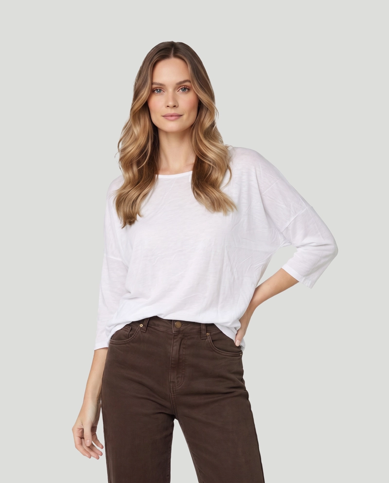 POLERA MUJER NOEMI BLANCO LINEATRE - 4