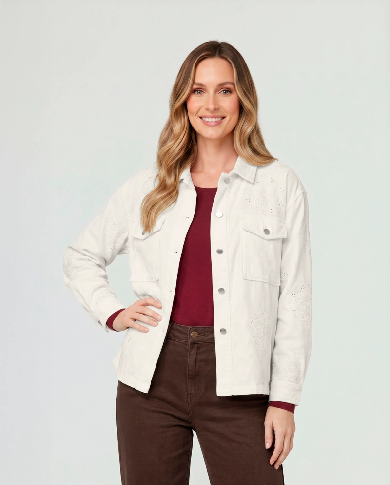 CHAQUETA MUJER CELESTE BEIGE LINEATRE - 1