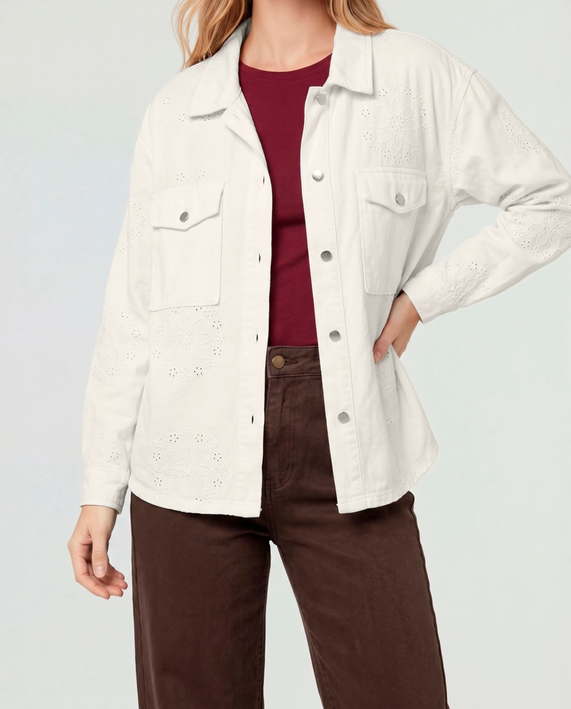 CHAQUETA MUJER CELESTE BEIGE LINEATRE - 3