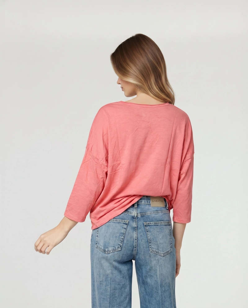 POLERA MUJER ADRIANA CORAL LINEATRE - 3