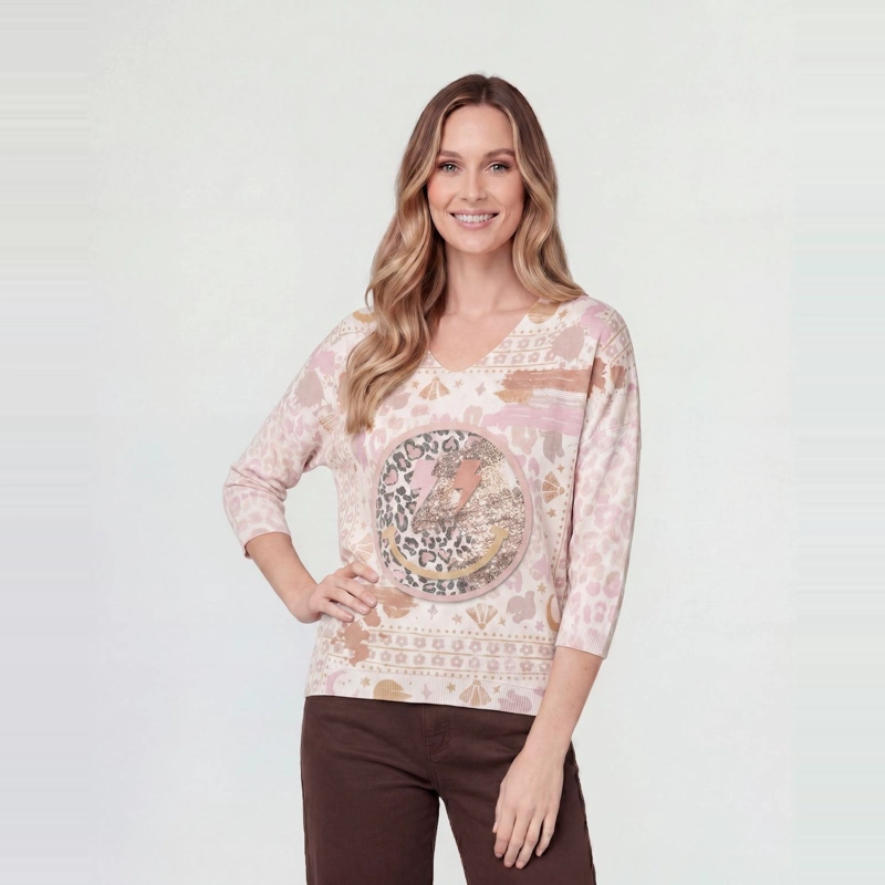 SWEATER MUJER RENATA ROSA LINEATRE - 1