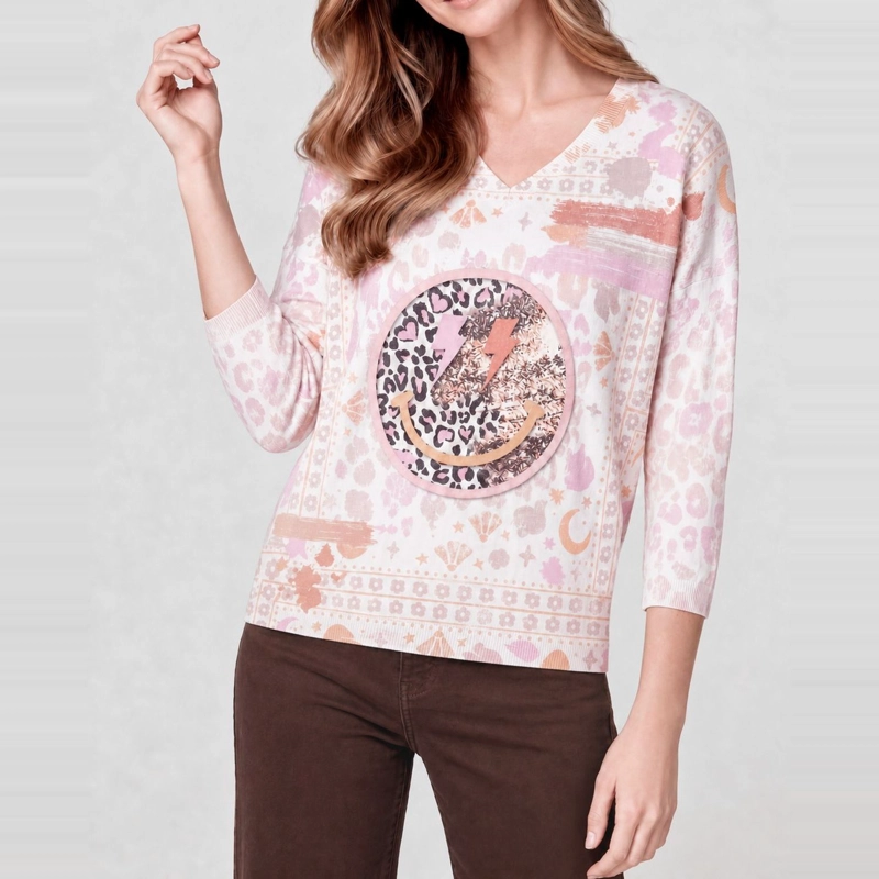 SWEATER MUJER RENATA ROSA LINEATRE - 4