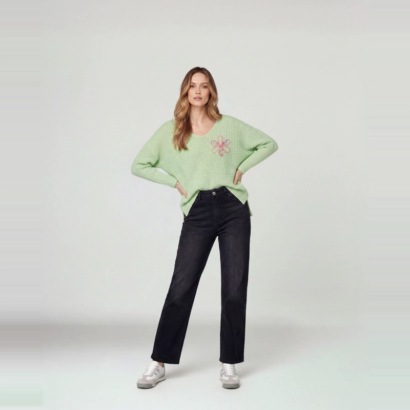 SWEATER MUJER NERINA AGUA LINEATRE - 2