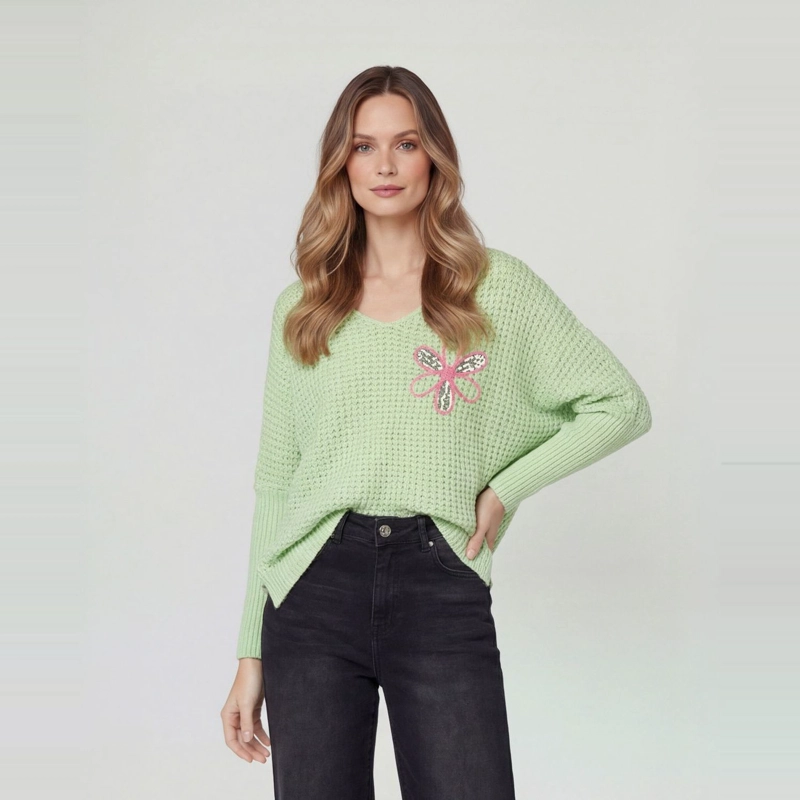 SWEATER MUJER NERINA AGUA LINEATRE - 4