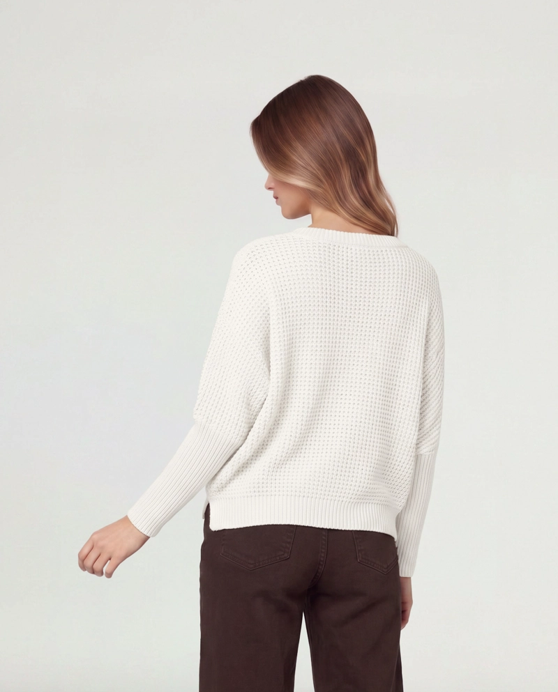SWEATER MUJER GELSOMINA BLANCO LINEATRE - 2