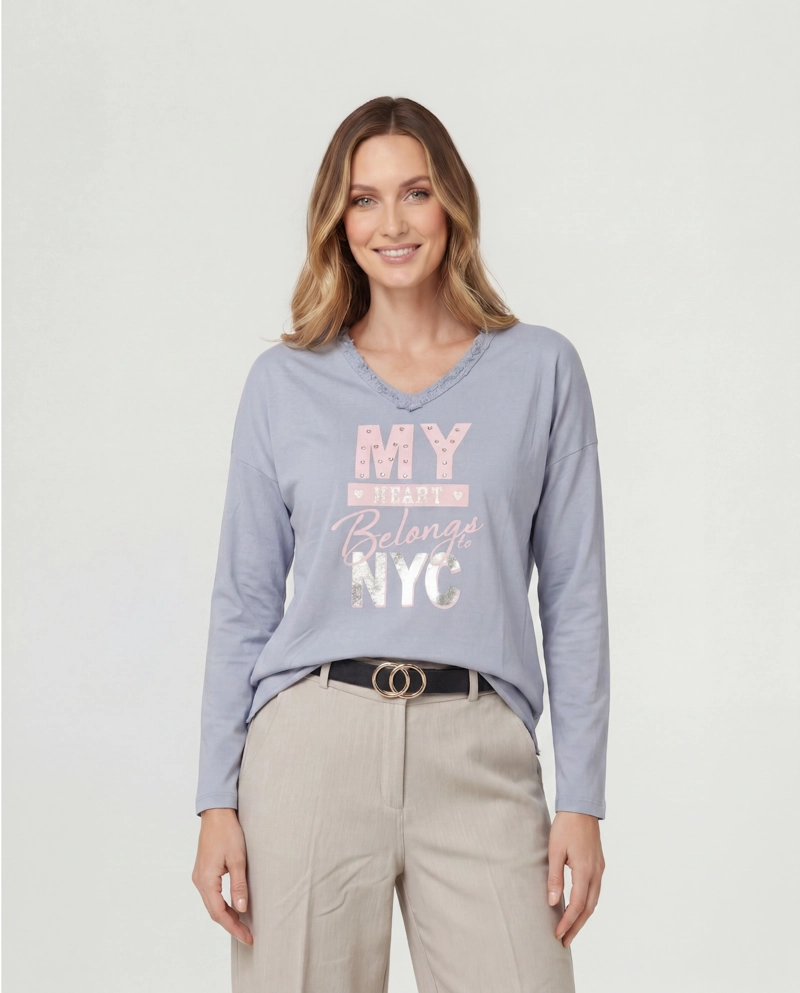 POLERA MUJER MARGHERITA JEANS LINEATRE - 1
