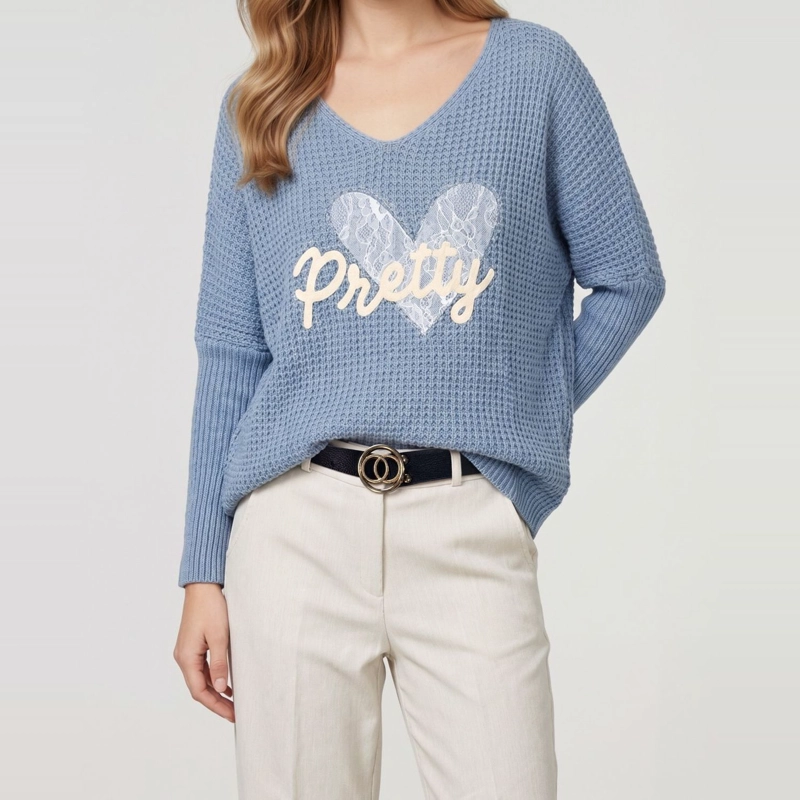 SWEATER MUJER ROSA JEANS LINEATRE - 4