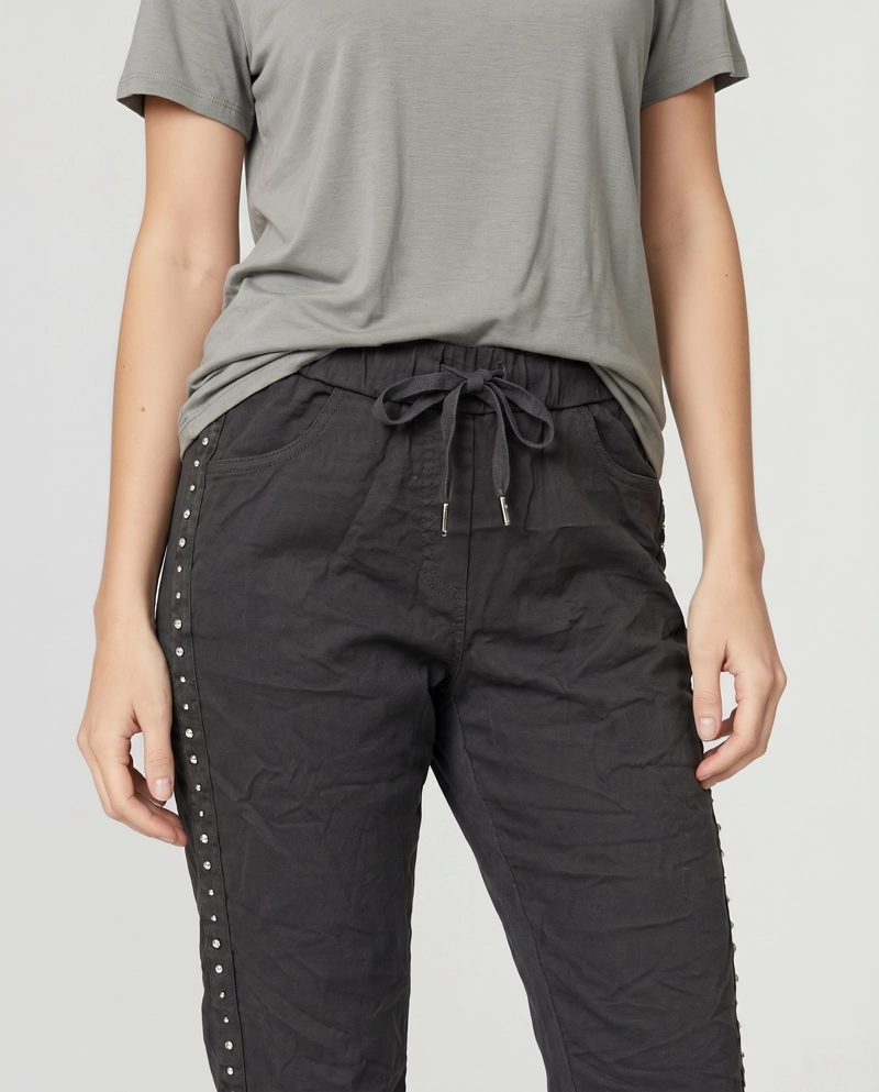 PANTALON MUJER EMILIA NEGRO LINEATRE - 3