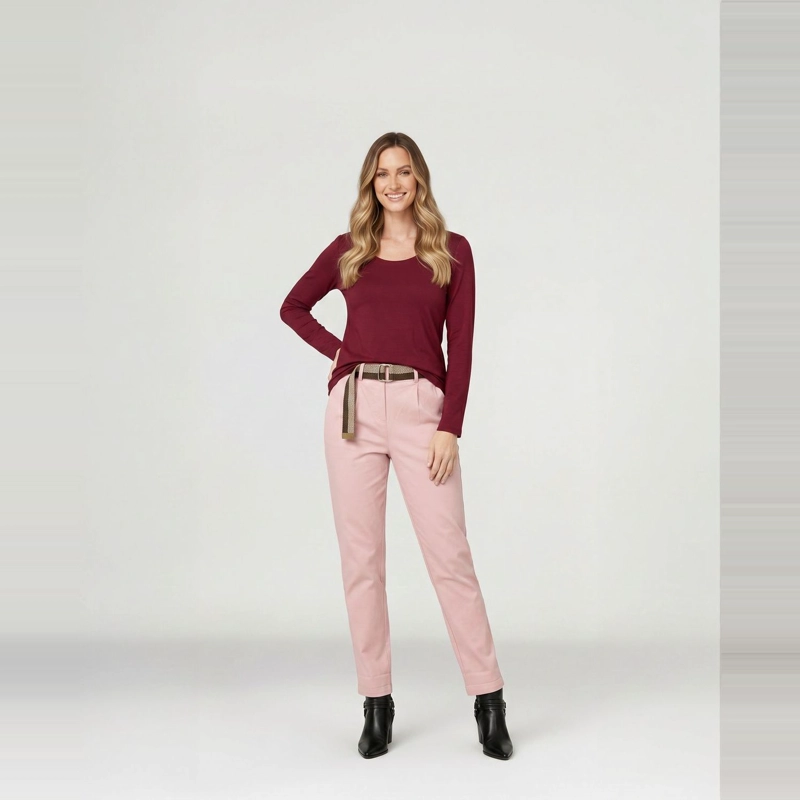 PANTALON MUJER CARLOTTA ROSADO LINEATRE - 1