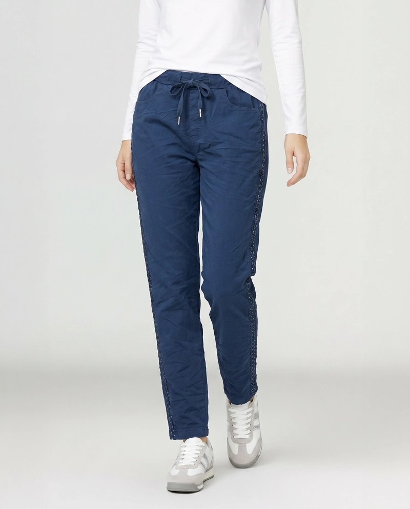 PANTALON MUJER ELISABETTA AZUL LINEATRE - 1