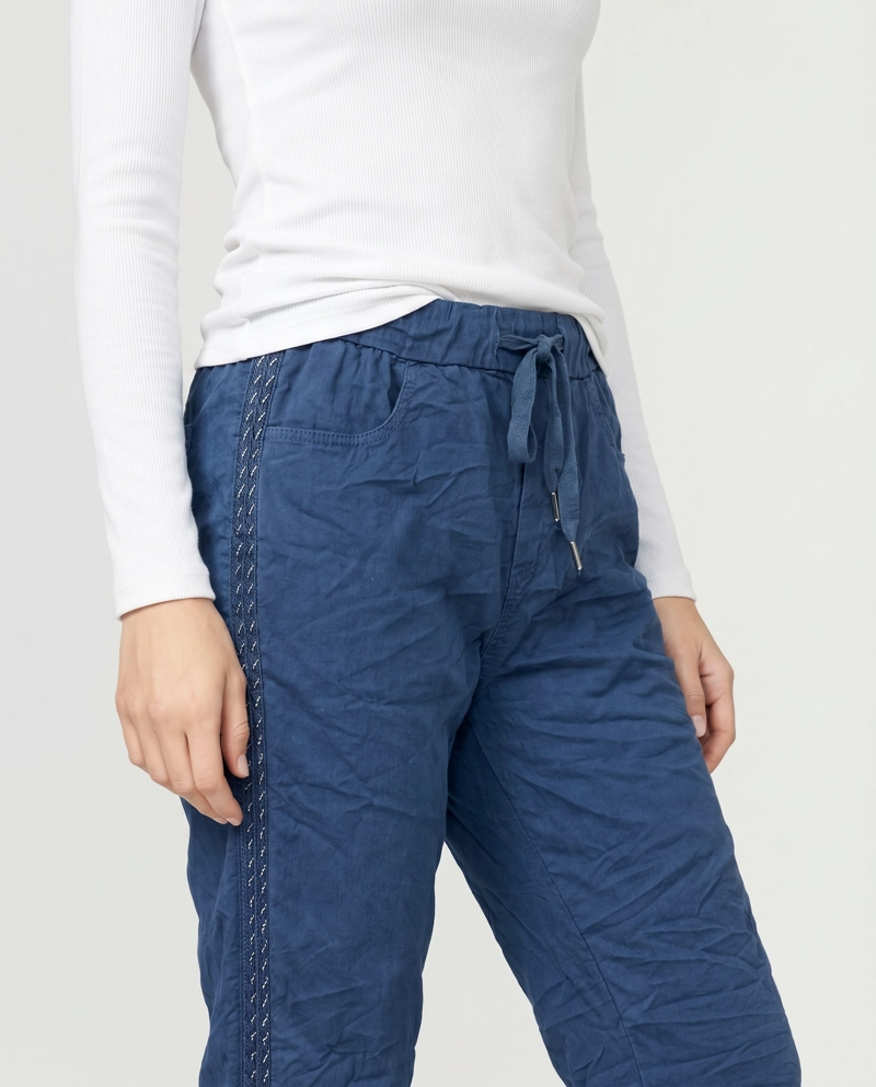 PANTALON MUJER ELISABETTA AZUL LINEATRE - 3