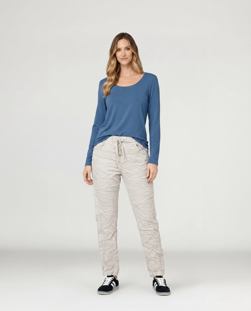 PANTALON MUJER GEMMA SABBIA LINEATRE - 4