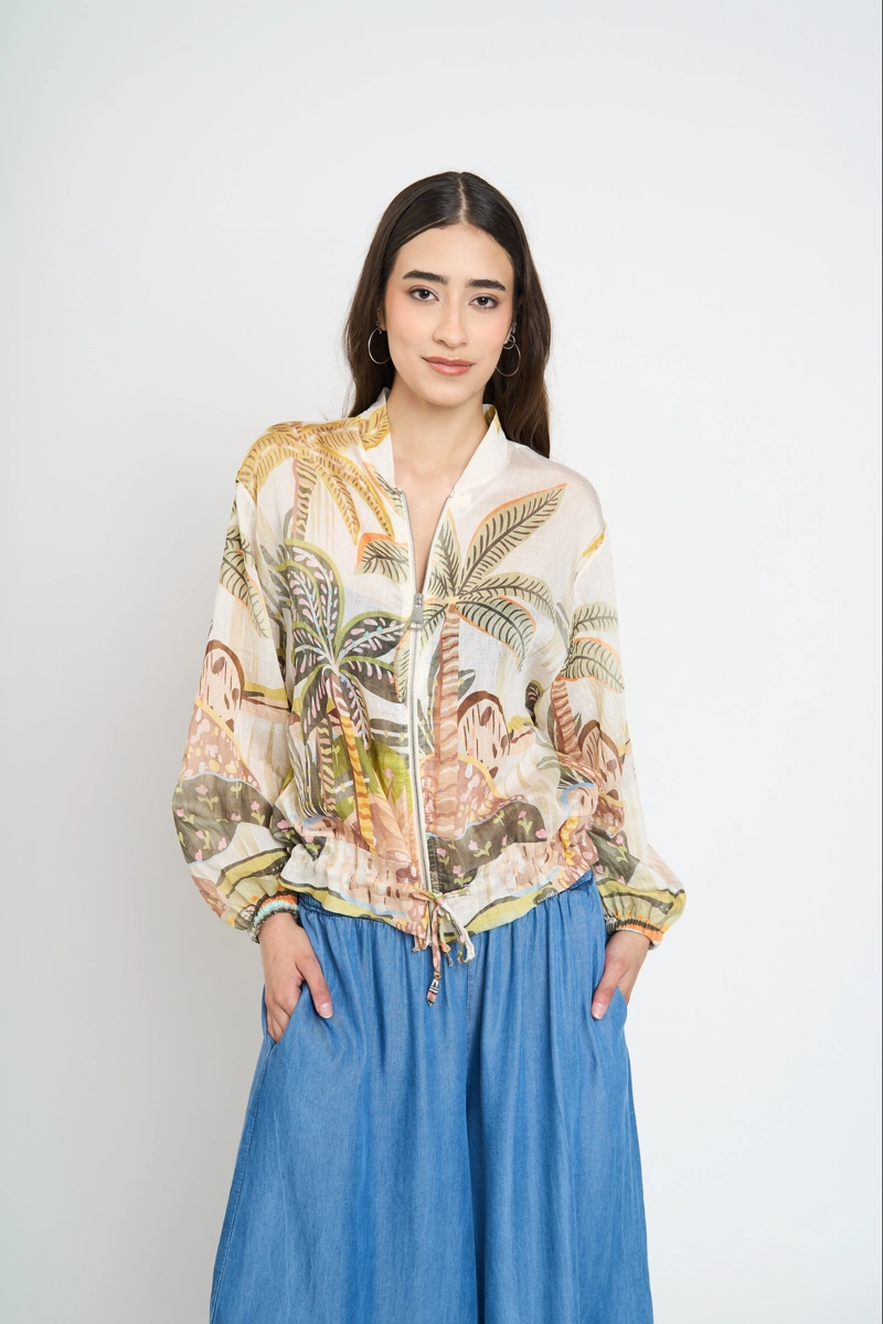 CHAQUETA MUJER VICTORIA VERDE LINEATRE - 1