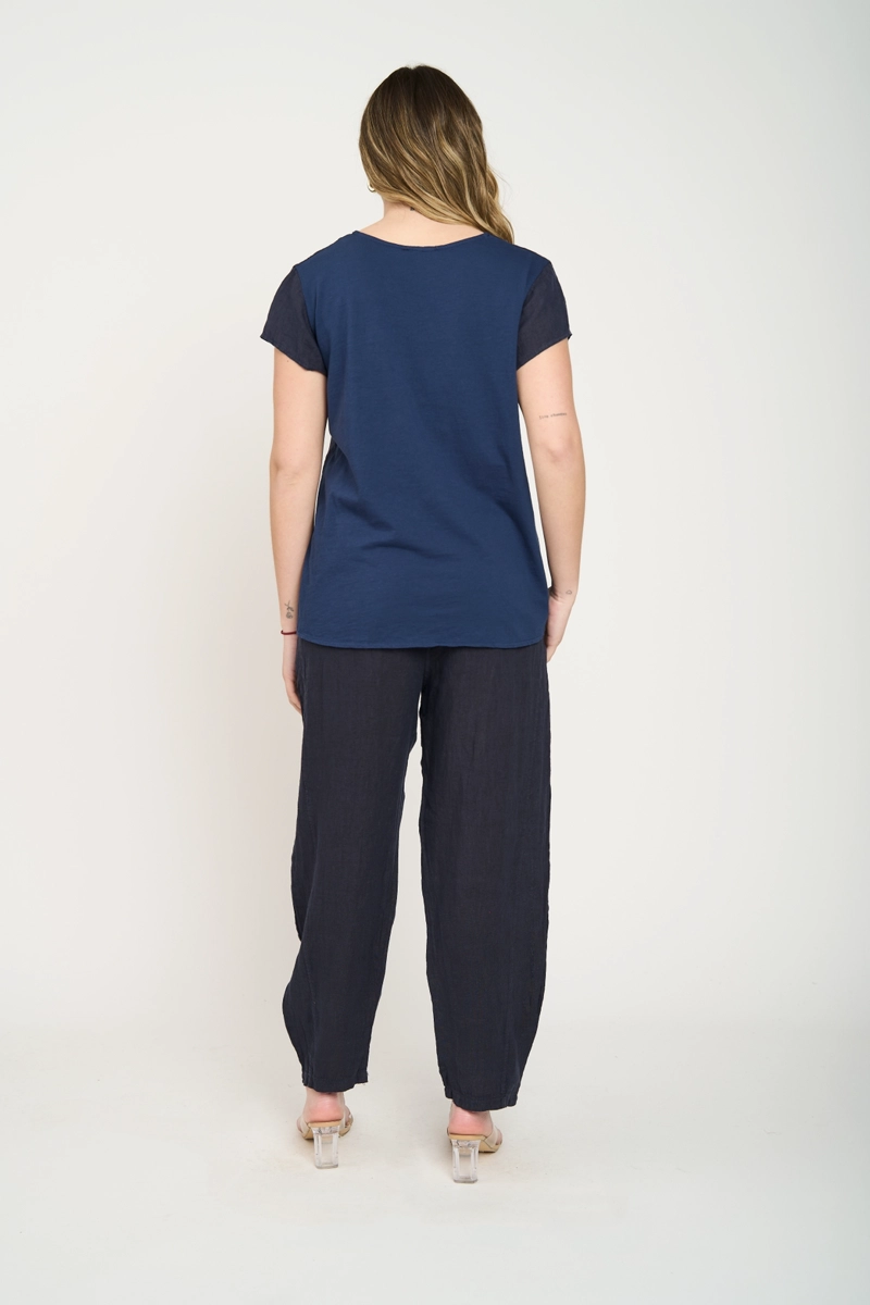 POLERA MUJER STELLA AZUL LINEATRE - 3