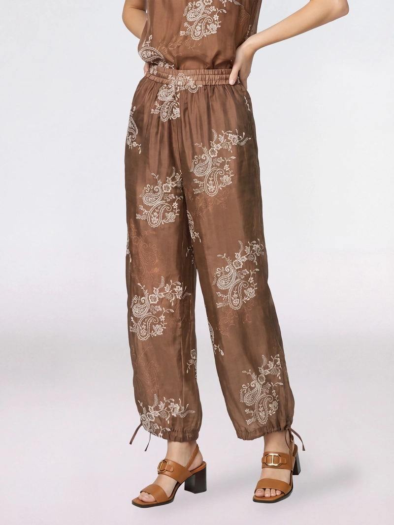 PANTALON MUJER ISABELLA LARGO TIRO MOKA LINEATRE - 2