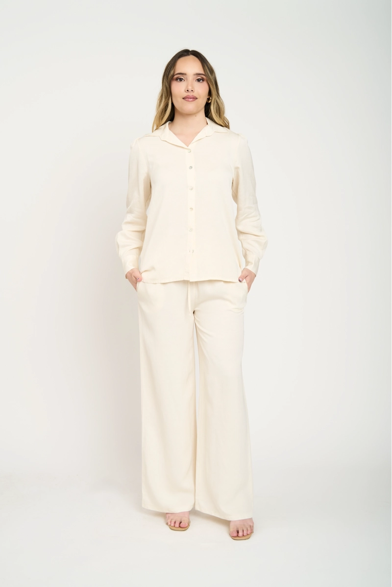 PANTALON MUJER RAFAELA CRUDO LINEATRE - 2