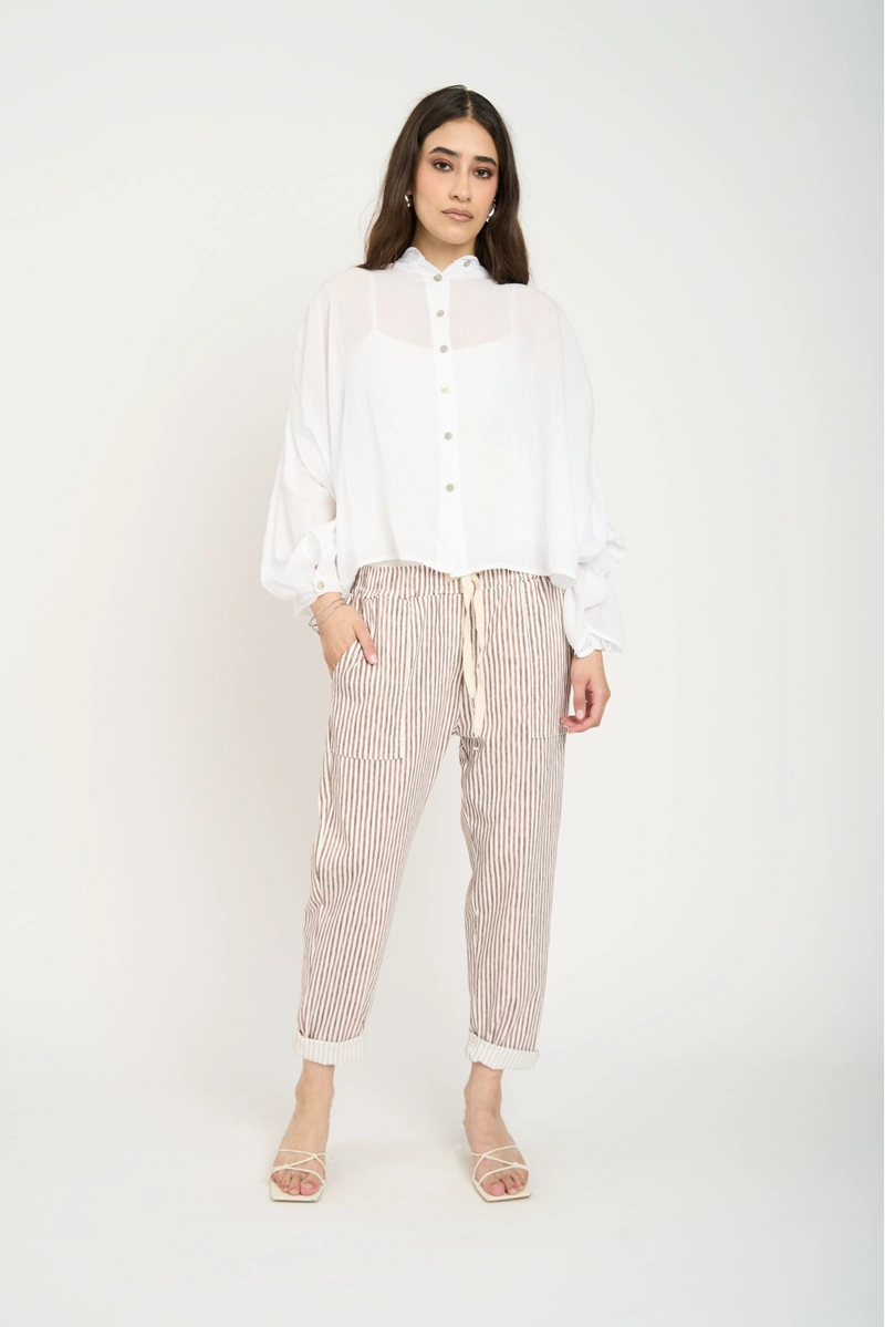 PANTALON MUJER GRAZIELLA CHOCOLATE LINEATRE - 2