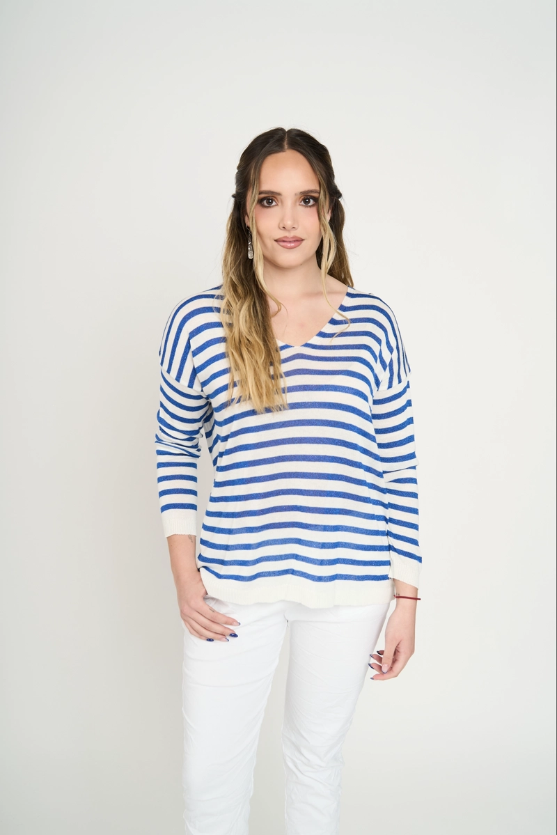 SWEATER MUJER MARIA AZUL LINEATRE - 1