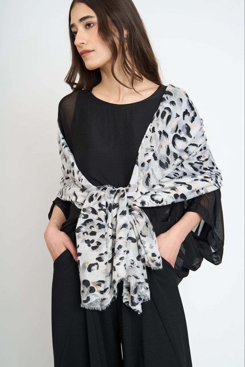 ECHARPE MUJER ALMA GRIS LINEATRE - 1