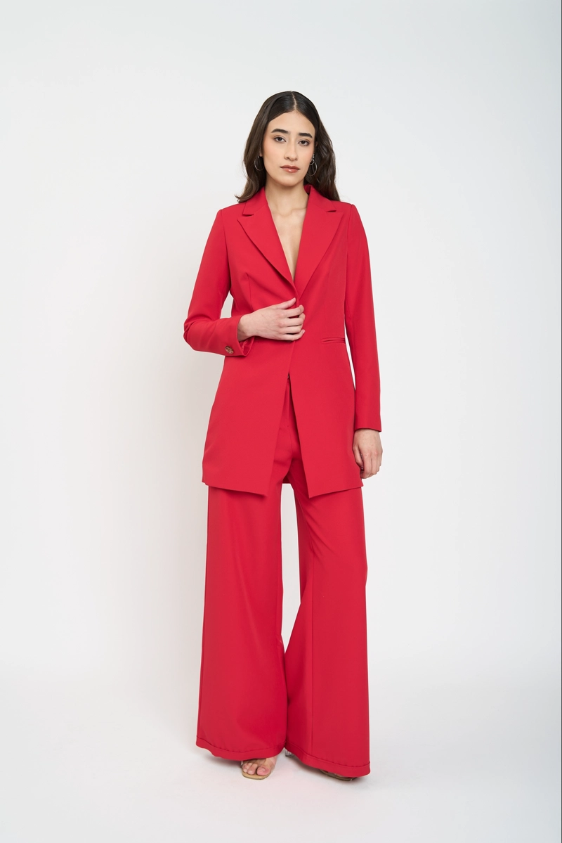 CHAQUETA MUJER EMMA ROJO LINEATRE - 2