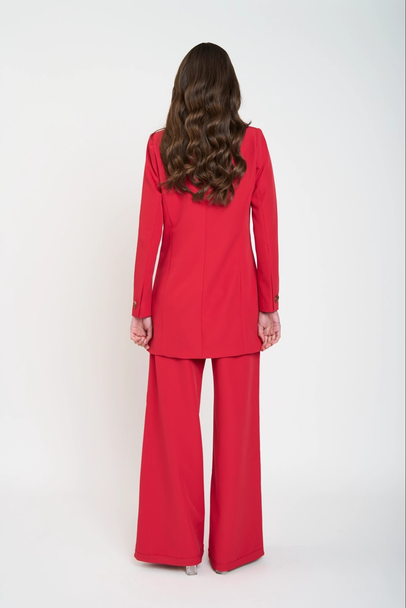 CHAQUETA MUJER EMMA ROJO LINEATRE - 3