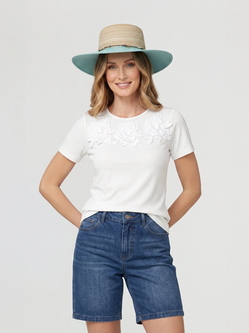 SOMBRERO MUJER GINA TURQUESA LINEATRE - 2