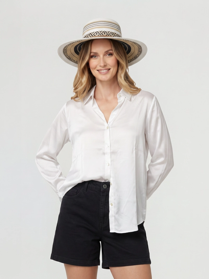 SOMBRERO MUJER RITA BLANCO LINEATRE - 2