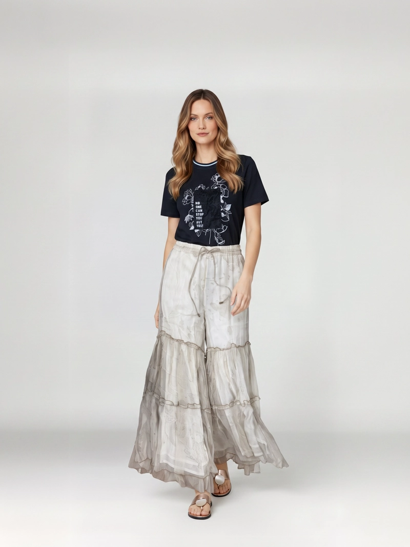 PANTALON MUJER CONSTANZA PALAZZO CRUDO - 1