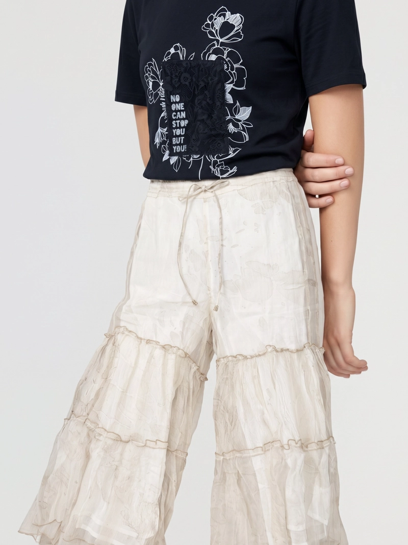 PANTALON MUJER CONSTANZA PALAZZO CRUDO - 4