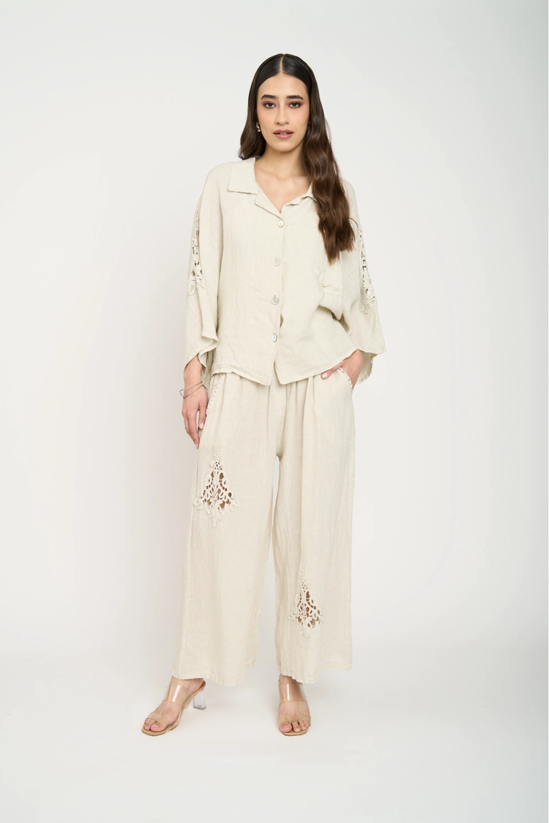CHAQUETA MUJER ALLEGRA BEIGE LINEATRE - 2
