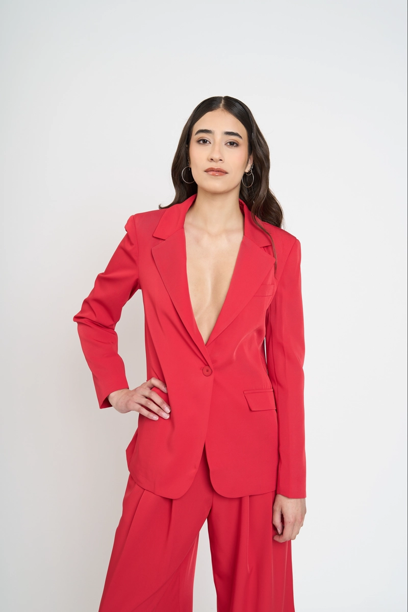 CHAQUETA MUJER LAURA ROJO LINEATRE - 1