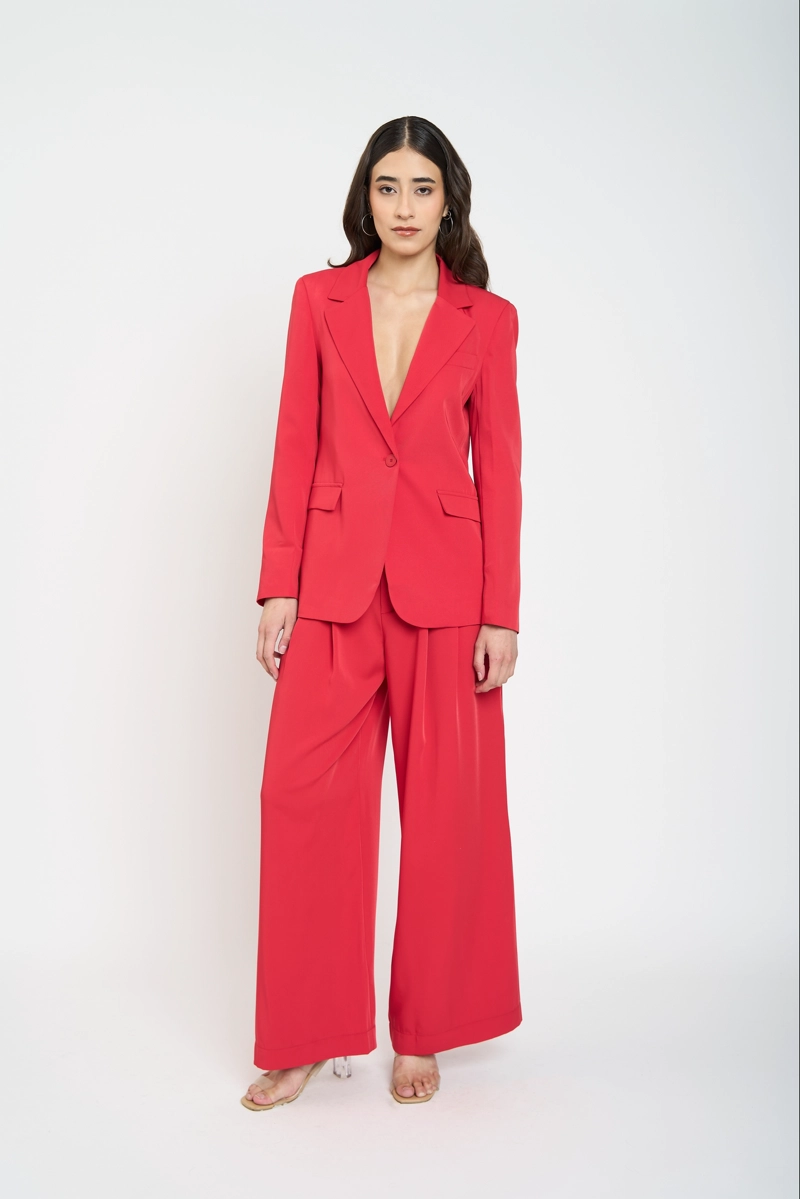 CHAQUETA MUJER LAURA ROJO LINEATRE - 2