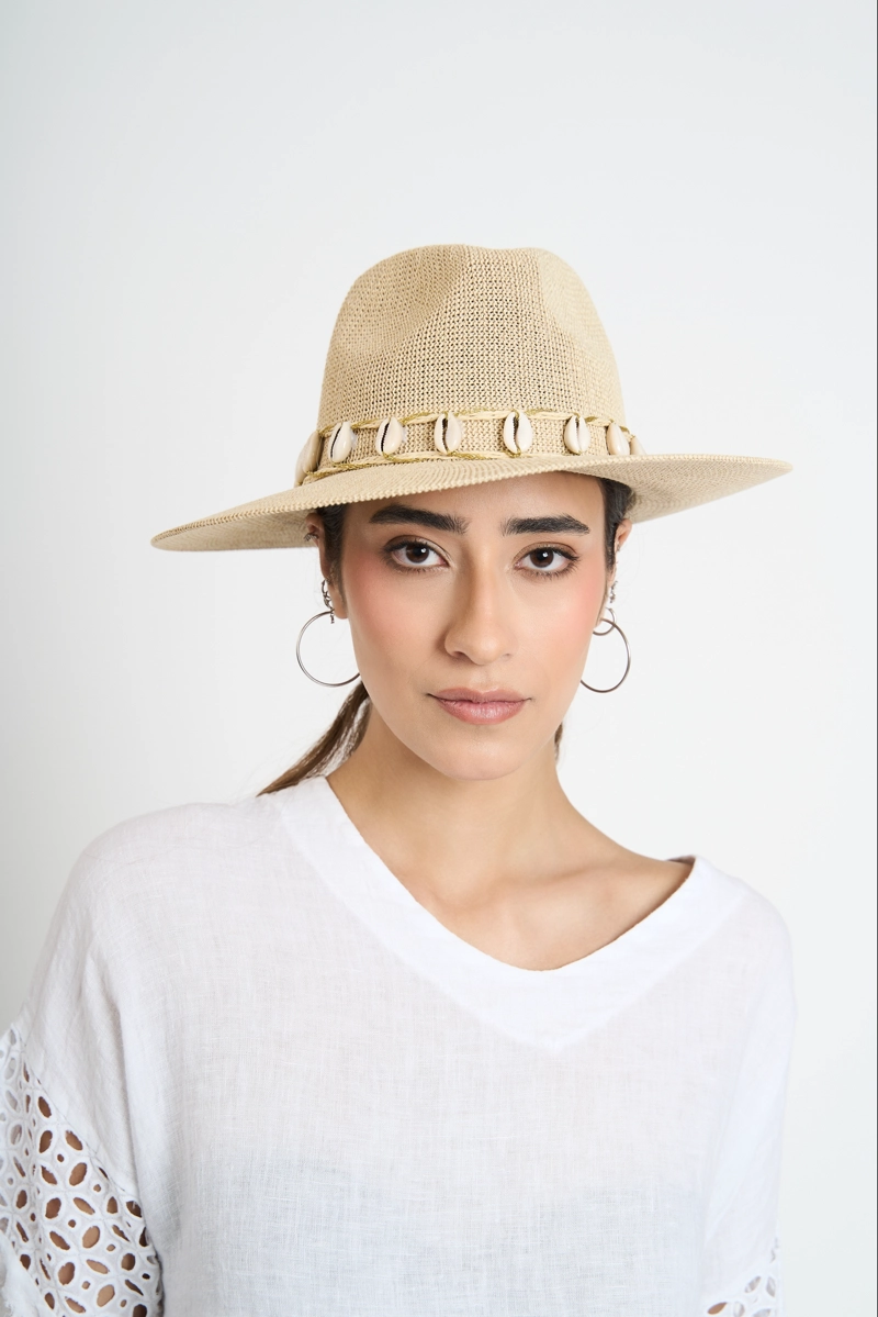 SOMBRERO MUJER MATILDE BEIGE LINEATRE - 1