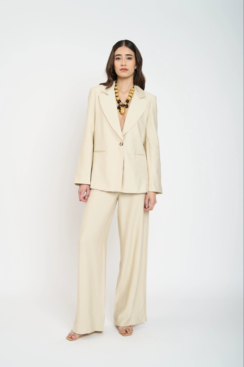 CHAQUETA MUJER ANTONIA BEIGE LINEATRE - 2