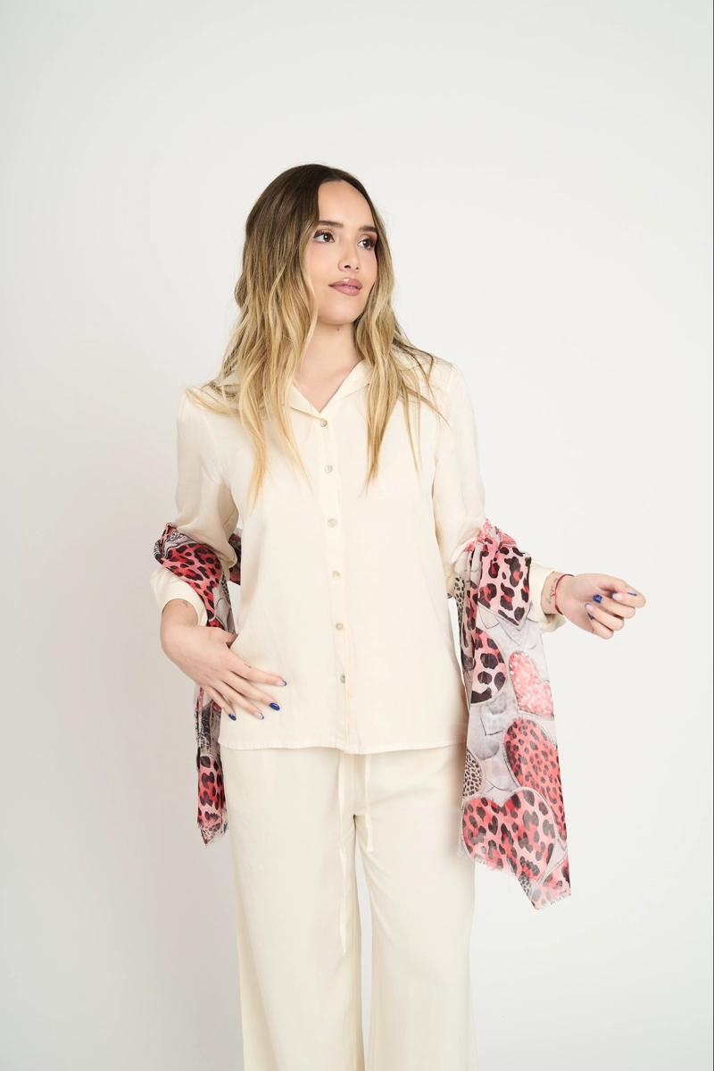 ECHARPE MUJER LIDIA ROJO LINEATRE - 1