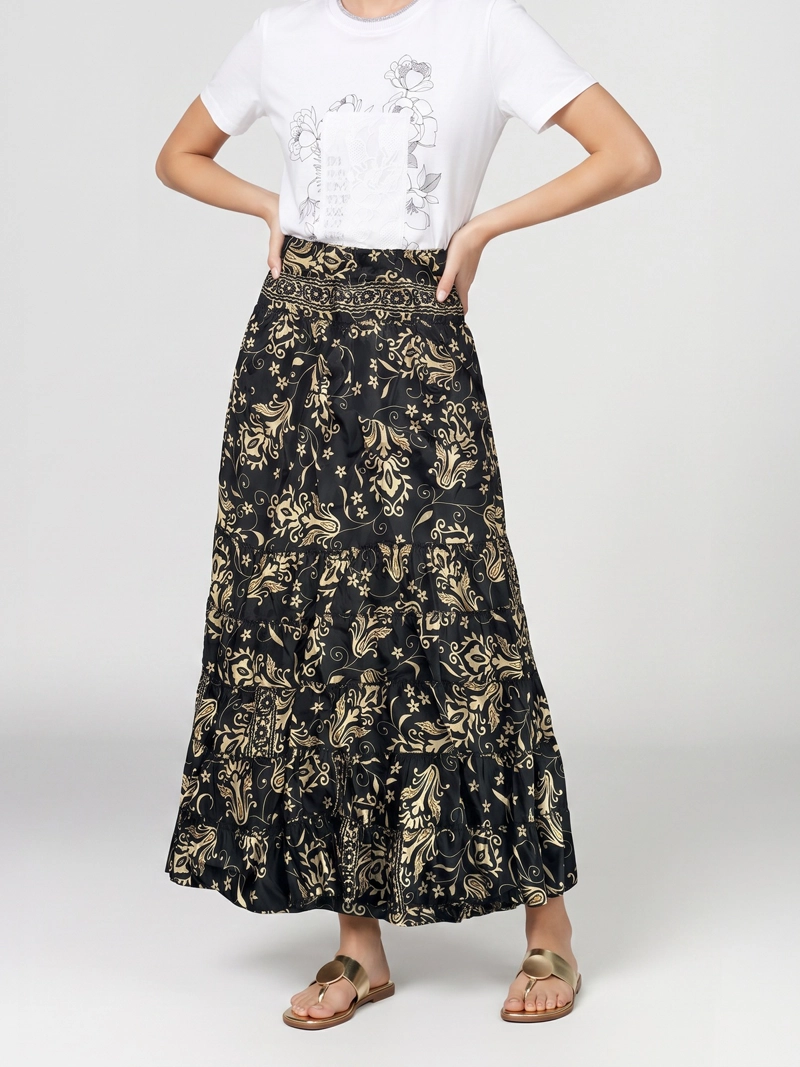 FALDA MUJER GIOVANNA NEGRO LINEATRE - 4