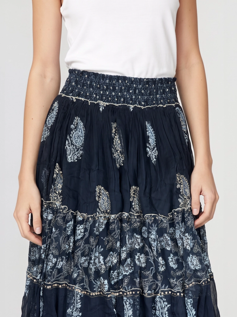 FALDA MUJER FRANCISCA NEGRO LINEATRE - 2
