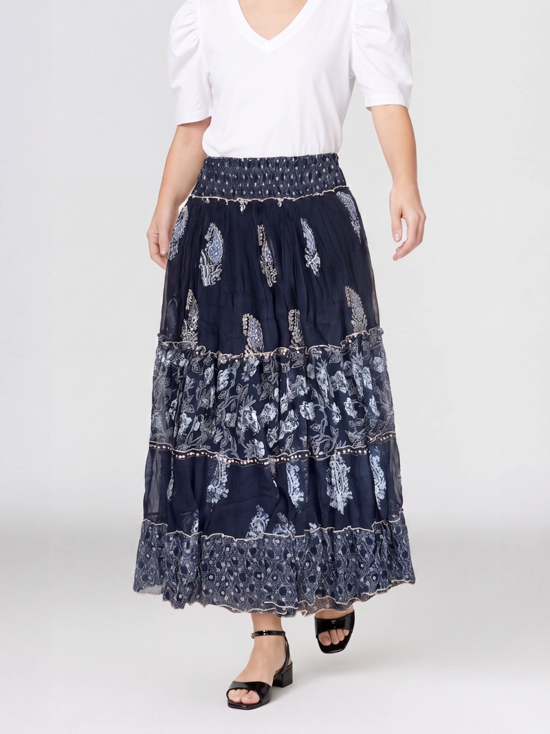 FALDA MUJER FRANCISCA NEGRO LINEATRE - 4