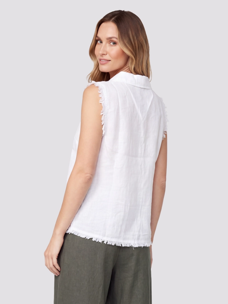 GILLET MUJER ELENA LINO BLANCO LINEATRE - 2