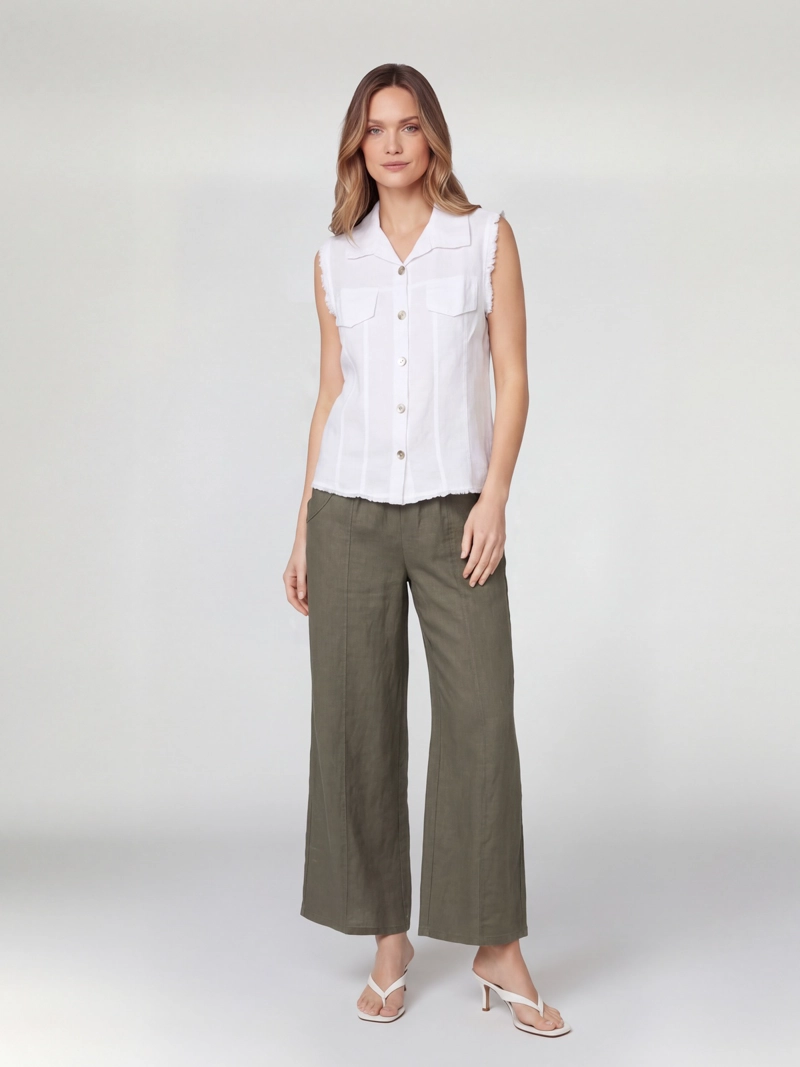 GILLET MUJER ELENA LINO BLANCO LINEATRE - 4