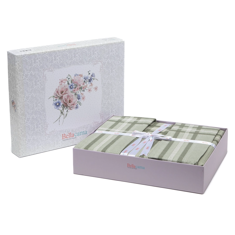 SET CUBREPLUMON + SABANA BAJERA + 4 FUNDAS ALMOHADA CAPELLA 2 PLAZAS - 3