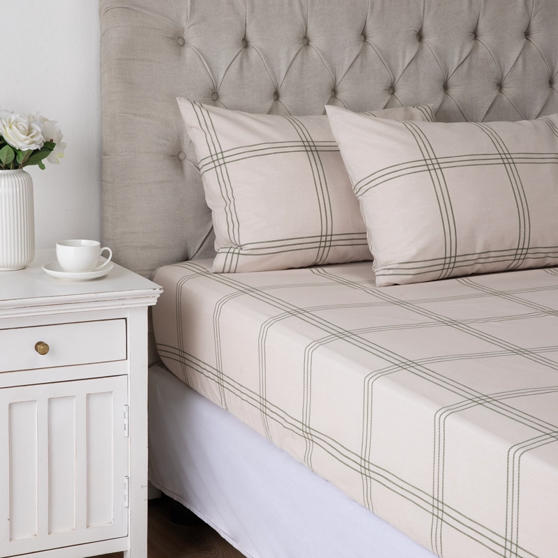 SET CUBREPLUMON + SABANA BAJERA + 4 FUNDAS ALMOHADA CAPELLA 2 PLAZAS - 5