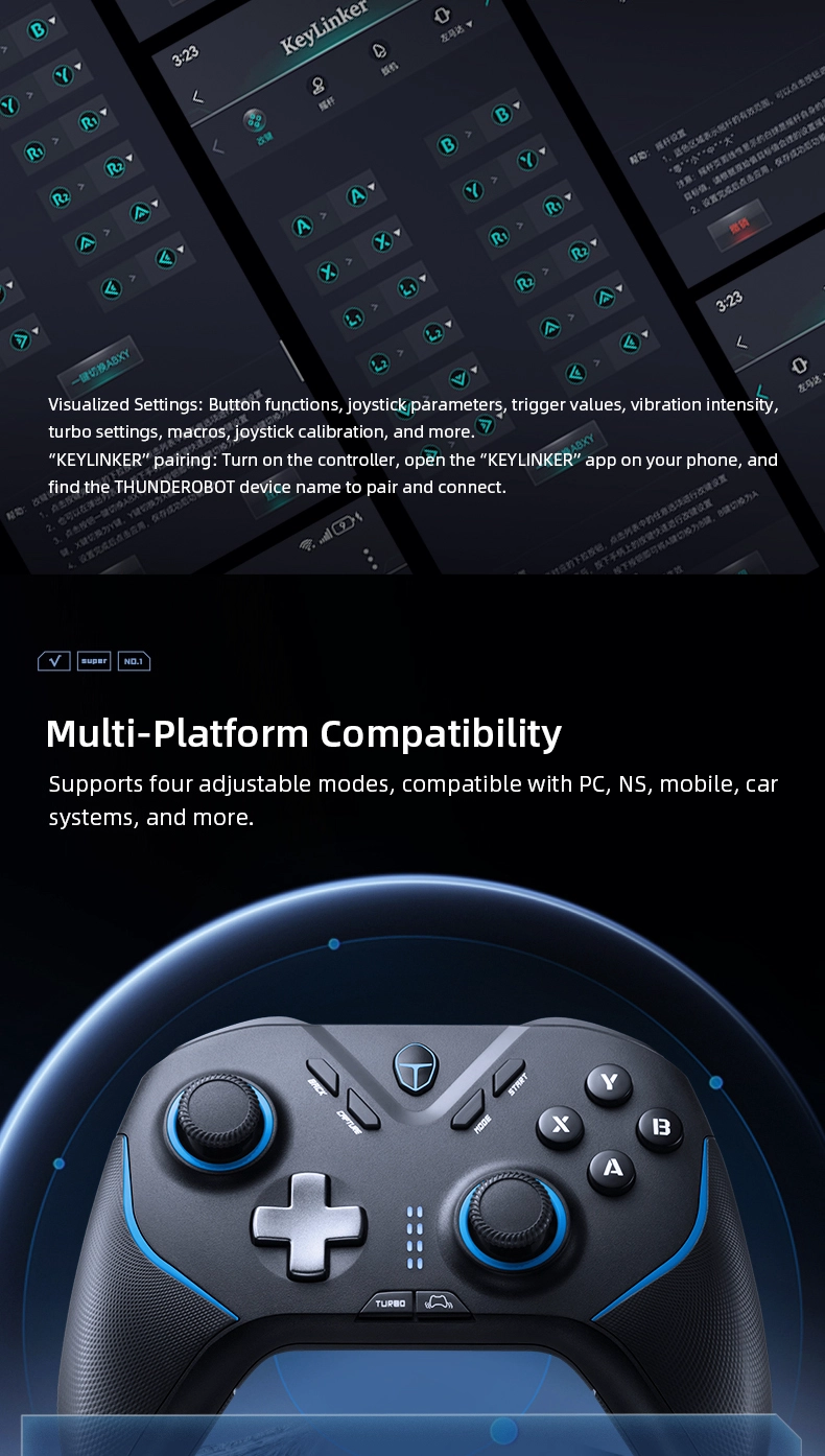 THUNDEROBOT G50 ULTRA NEGRO - GAMEPAD INALAMBRICO PARA JUGADORES - 2
