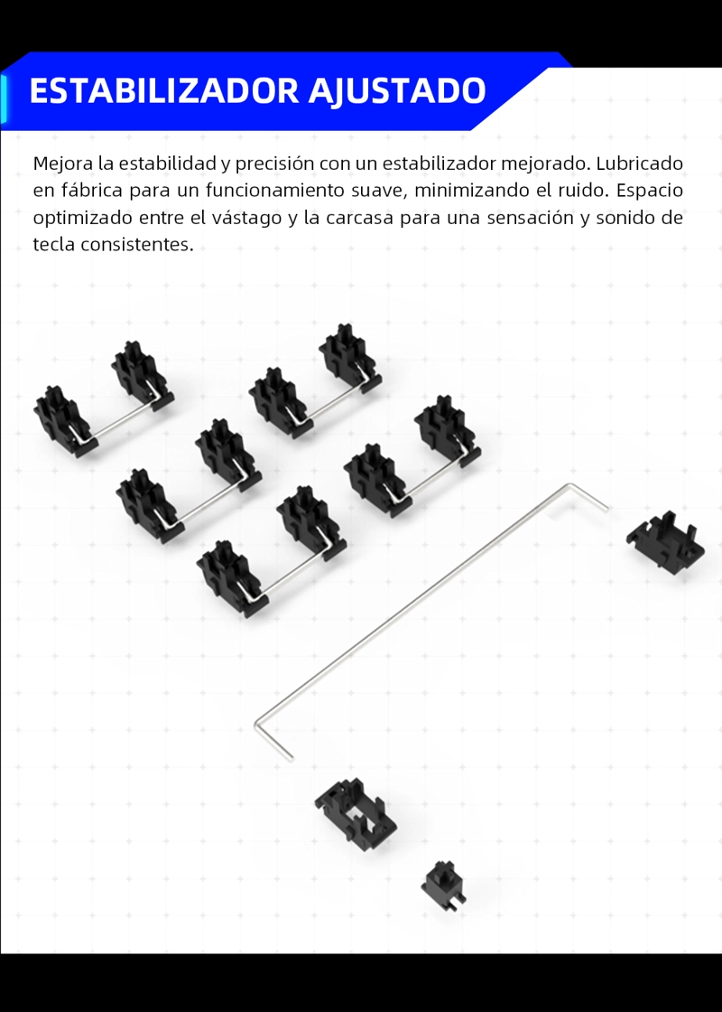 TECLADO MECANICO THUNDEROBOT K98 GASKET RGB HOT SWAP SWITCH BROWN ESPAÑOL - 7