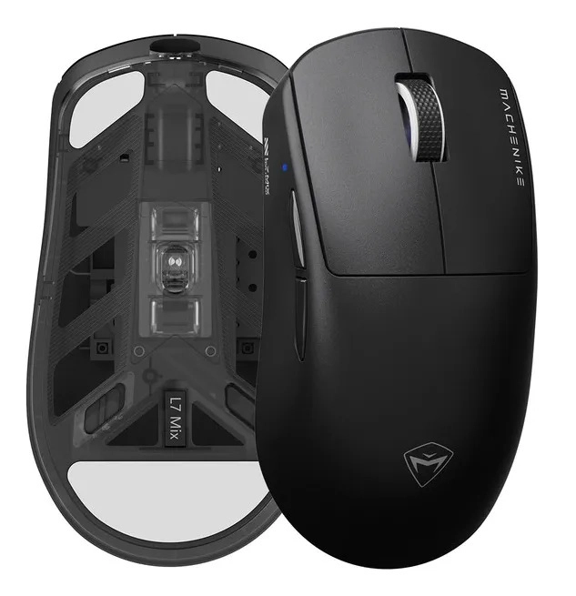 MOUSE GAMER INALAMBRICO MACHENIKE L7MIX PAW3395 26000DPI - 1