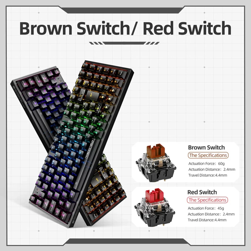 TECLADO MECANICO MACHENIKE K500-B94 RGB HOTSWAP - ESPAÑOL - 6
