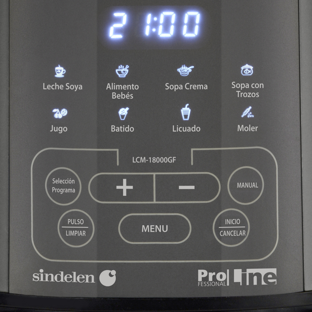 LICUADORA MULTIFUNCION SINDELEN  LCM-18000GR 900W 2.0LT - 4