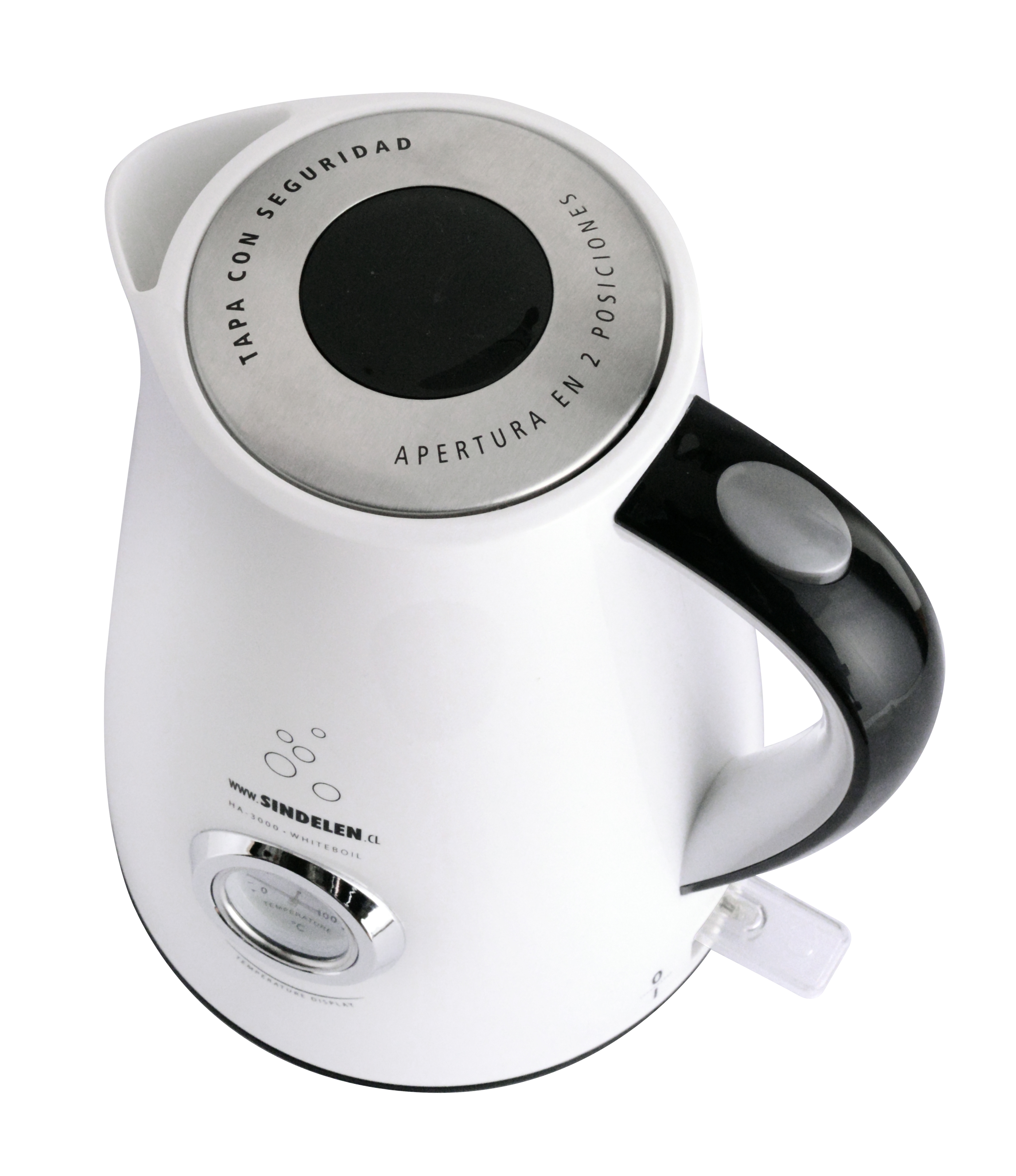 HERVIDOR ELECTRICO SINDELEN HA-2660BL 1,7LTS TERMOMETRO - 7