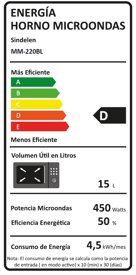 MICROONDAS EUROCOOK BLANCO MM-220BL - 9