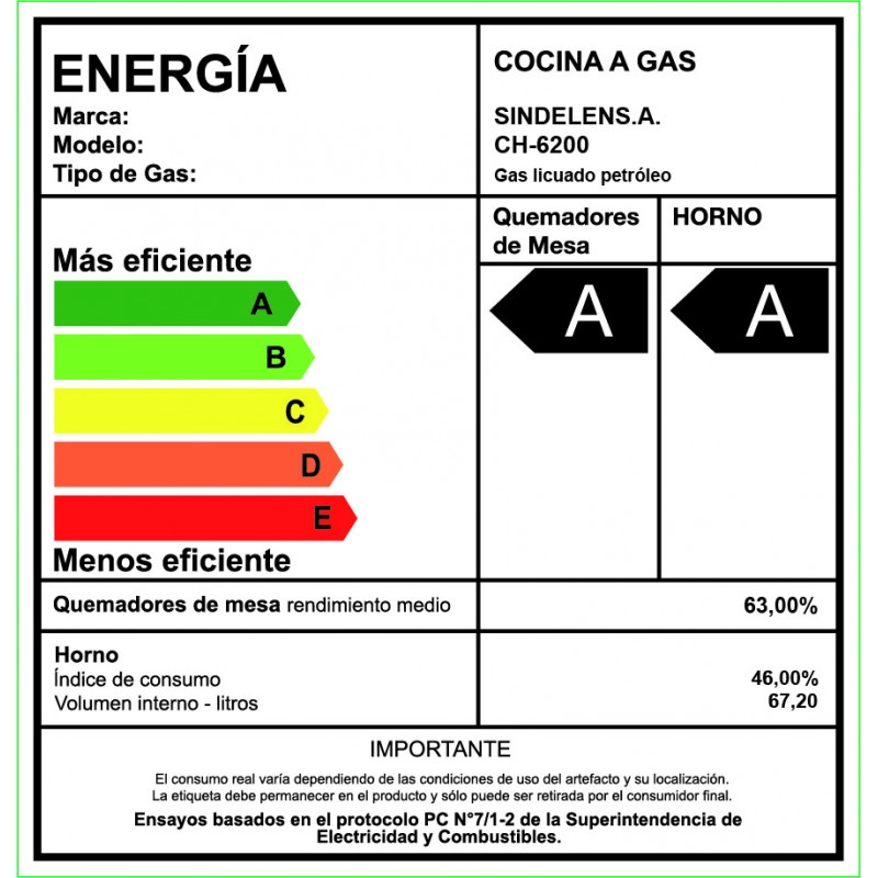 COCINA GAS 4 QUEMADORES SINDELEN NOVA VITA a - 8